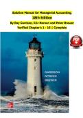 Solution Manual for Managerial Accounting 18th Edition &ndash; 100&percnt; Accurate Worked Solutions &vert; Study Aid &vert; Latest Update 2026 &ndash; Ray Garrison&comma; Eric Noreen & Peter Brewer