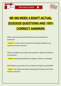 NR 360 WEEK 4 EDAPT ACTUAL 2026 QUESTIONS AND 100&percnt; CORRECT ANSWERS