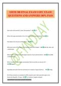 ERTH 308 FINAL EXAM UOFC EXAM QUESTIONS AND ANSWERS 100&percnt; PASS