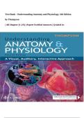 Test Bank - Understanding Anatomy and Physiology&comma; 4th Edition  by Thompson &vert; All Chapter &lpar;1-25&rpar; &vert; Expert Verified Answers &vert; Graded A&plus;