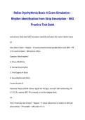 Relias Dysrhythmia Basic A Exam Simulation - Rhythm Identification from Strip Description - EKG Practice Test Bank