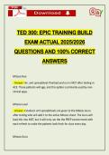 BUNDLED EXAMS&colon;&colon;&colon; EPIC TED 300 TRAINING EXAMS ACTUAL 2026 UPDATE