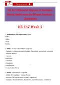 NR 547 Week 5 &ndash; Differential Diagnosis PMHNP Practicum &lpar;2025&sol;2026&rpar; &vert; Chamberlain