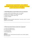 NUR 254 EXAM 2 QUESTIONS AND CORRECT  ANSWERS WITH RATIONALES GRADED A&plus; LATEST  GALEN COLLEGE OF NURSING 