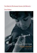 Test Bank for The Immune System&comma; 5th Edition by Peter Parham&lpar; latest 2026&period;&rpar; complete guide with correct answers&period; Ace your exam&period;