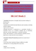 NR 547 Week 3 &ndash; Differential Diagnosis PMHNP Practicum &lpar;2025&sol;2026&rpar; &vert; Chamberlain