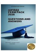 IOP1502 EXAM PACK 2026 - DETAILED QUESTIONS AND ANSWERS