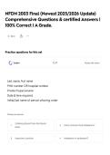 NFDN 2003 Final &lpar;Newest 2025&sol;2026 Update&rpar; Comprehensive Questions & certified Answers &vert; 100&percnt; Correct &vert; A Grade&period;