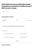 NFDN 2003 Final &lpar;Newest 2025&sol;2026 Update&rpar; Comprehensive Questions & certified Answers &vert; 100&percnt; Correct &vert; A Grade&period;