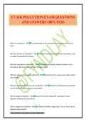 L7 AIR POLLUTION EXAM QUESTIONS AND ANSWERS 100&percnt; PASS