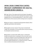 AWWA CROSS CONNECTION CONTROL SPECIALIST COMPREHENSIVE TEST 2026 FULL ANSWERS REVIEW GRADED A&plus;