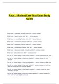 RADT 111 PATIENT CARE FINAL EXAM STUDY GUIDE&period;