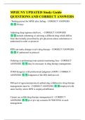 MPJE NY UPDATED Study Guide  QUESTIONS AND CORRECT ANSWERS 