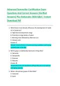 Advanced Sommelier Certification Exam  Questions And Correct Answers &lpar;Verified  Answers&rpar; Plus Rationales 2026 Q&A &vert; Instant  Download Pdf