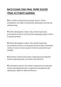 BACE EXAMS 2026 FINAL PAPER SOLVED ITEMS ACCURATE MARKING