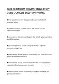 BACE EXAMS 2026 COMPREHENSIVE STUDY GUIDE COMPLETE SOLUTIONS VERIFIED