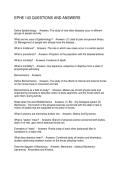 EPHE 143 QUESTIONS AND ANSWERS