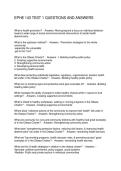 EPHE 143 TEST 1 QUESTIONS AND ANSWERS