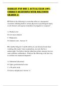 BARKLEY PNP DRT 2 ACTUAL EXAM 100&percnt; CORRECT QUESTIONS WITH SOLUTIONS GRADED A&plus;