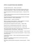 EPHE 143 QUESTIONS AND ANSWERS