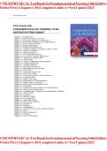 Test Bank for Fundamentals of Nursing 10th Edition By  Potter Perry ISBN 978-0323677721 COMPLETE GUIDE WITH RATIONALES 100&percnt; VERIFIED A&plus; GRADE ASSURED&excl;&excl;&excl;&excl;&excl;NEW LATEST UPDATE&excl;&excl;&excl;&excl;&excl;