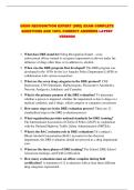 DRUG RECOGNITION EXPERT &lpar;DRE&rpar; EXAM COMPLETE QUESTIONS AND 100&percnt; CORRECT ANSWERS LATEST VERSION
