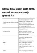 NR103 Final exam With 100- correct answers already graded A&plus;