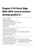 Chapter 8 FA Davis Edge With 100- correct answers already graded A&plus;