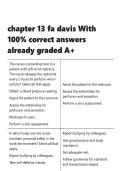 chapter 13 fa davis With 100- correct answers already graded A&plus;