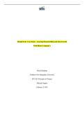 SNHU  FIN 320&semi; Module Four -Case Study - Assessing Financial Risk and Sales Growth Walt Disney Company&rsquo;s - solved latest updated 2025-26&period;