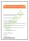 NURS 6512 FINAL EXAM REVIEW QUESTIONS AND ANSWERS 100&percnt; PASS