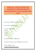 NURS 6512&colon; ADVANCED HEALTH ASSESSMENT MIDTERM REVIEW EXAM QUESTIONS AND ANSWERS 100&percnt; PASS