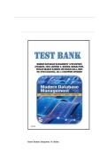 Test Bank for Modern Database Management 14th Edition &lpar;Pearson&comma; 2025&rpar; Jeffrey A&period; Hoffer&comma; Heikki Topi&comma; Venkataraman Ramesh and Hillol Bala&comma; Isbn no&semi; 9780135346853&comma; all 14 Chapters Covered