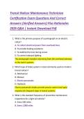 Transit Railcar Maintenance Technician  Certification Exam Questions And Correct  Answers &lpar;Verified Answers&rpar; Plus Rationales  2026 Q&A &vert; Instant Download Pdf