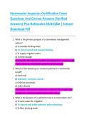 Stormwater Inspector Certification Exam  Questions And Correct Answers &lpar;Verified  Answers&rpar; Plus Rationales 2026 Q&A &vert; Instant  Download Pdf 