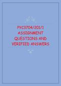 PYC3704&sol;201&sol;1 &ndash; Assignment Questions with Verified Answers