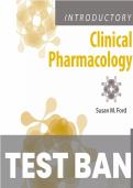 Testbank for introductory clinical pharmacology