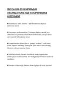 SNCOA LDR-303S IMPROVING ORGANIZATIONS 2026 COMPREHENSIVE ASSESSMENT
