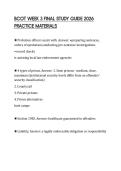 BCOT WEEK 3 FINAL STUDY GUIDE 2026 PRACTICE MATERIALS