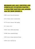 BECKMANN AND LING&rsquo;S OBSTETRICS AND GYNECOLOGY 8TH EDITION CHAPTER 1&ndash; 50 EXAM PREP QUESTIONS AND ANSWERS 2026 TEST BANK GRADED A&plus;
