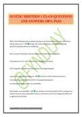 SUST201 MIDTERM 1 EXAM QUESTIONS AND ANSWERS 100&percnt; PASS