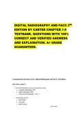 Test Bank for Digital Radiography and PACS &lpar;3rd Edition by Christi Carter & Beth Veale&rpar; &ndash; Chapters 1&ndash;9 &vert; UPDATED 2025 Edition