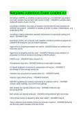 Maryland Asbestos Exam Graded A&plus;
