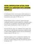 SOCRA CERTIFICATION ACTUAL EXAM PAPER 2026 QUESTIONS WITH ANSWERS GRADED A&plus;