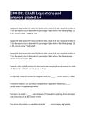 ECO 391 EXAM 1 questions and answers graded A&plus;