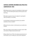 SOPHOS CERTIFIED ENGINEER 2026 PRACTICE QUESTION SET TWO