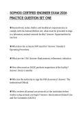 SOPHOS CERTIFIED ENGINEER EXAM 2026 PRACTICE QUESTION SET ONE