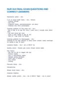 NUR 314 FINAL EXAM QUESTIONS AND CORRECT ANSWERS