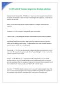 SANS GISCP Exam with precise detailed solutions