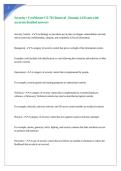 Security&plus; CertMaster CE 701 Renewal - Domain 1&period;0 Exam with accurate detailed answers
